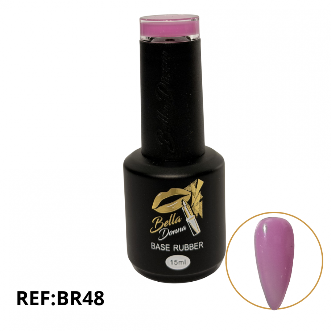 U-ESMALTE SEMIPERMANENTE BASE RUBBER 15ML REF.BR48