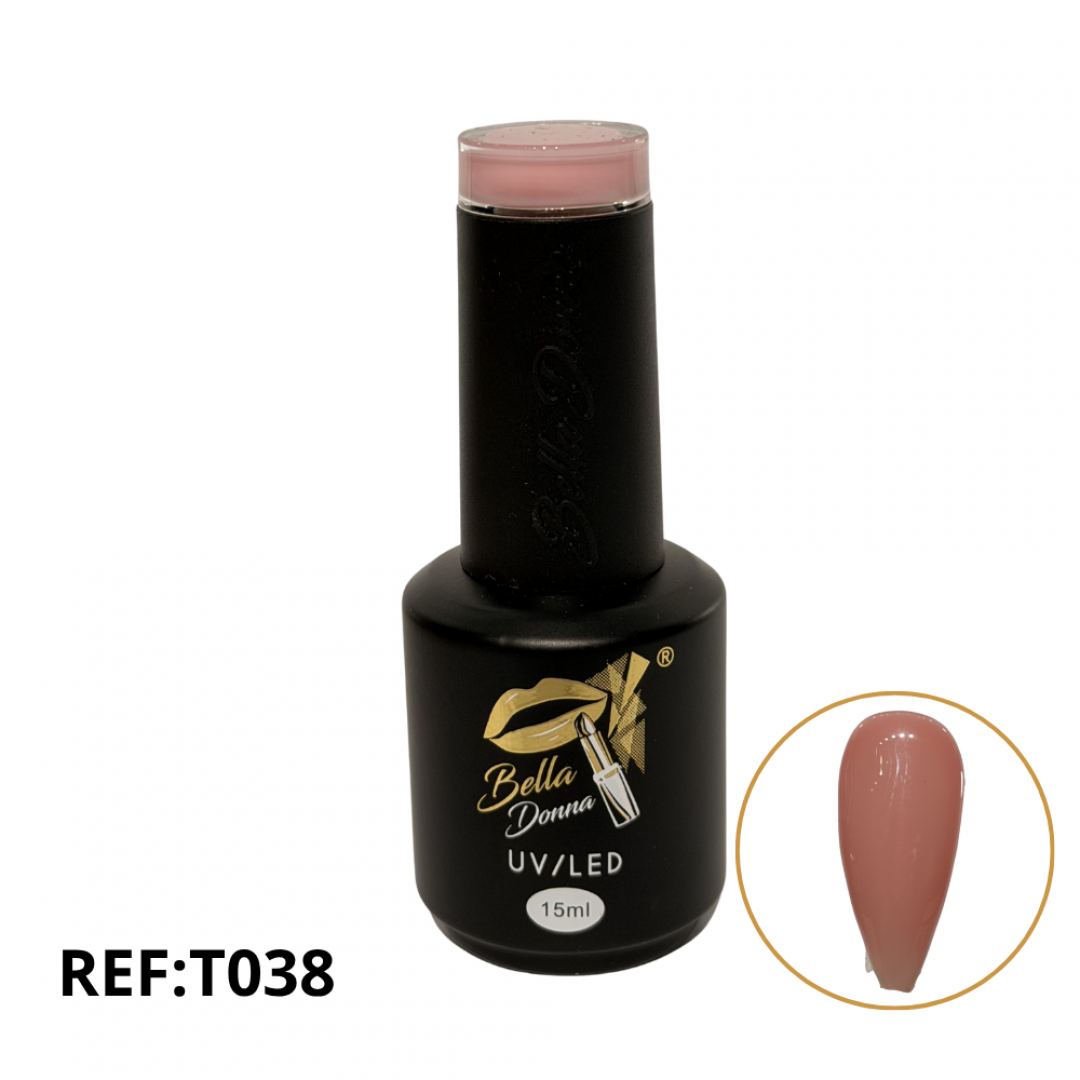 U-ESMALTE TRASLUCIDO SEMIPERMANENTE 15ML REF. GNAIL-T038###