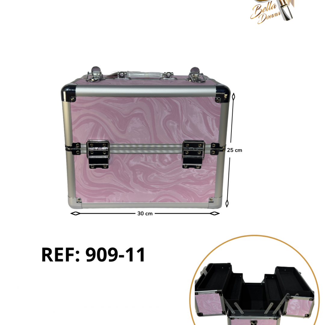 U-AA-NECESER ROSADO CON PLATEADO REF. 909-11###