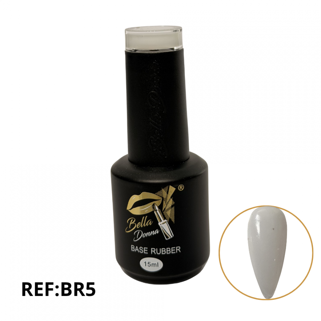 U-ESMALTE SEMIPERMANENTE BASE RUBBER 15ML  REF.BR5 ###