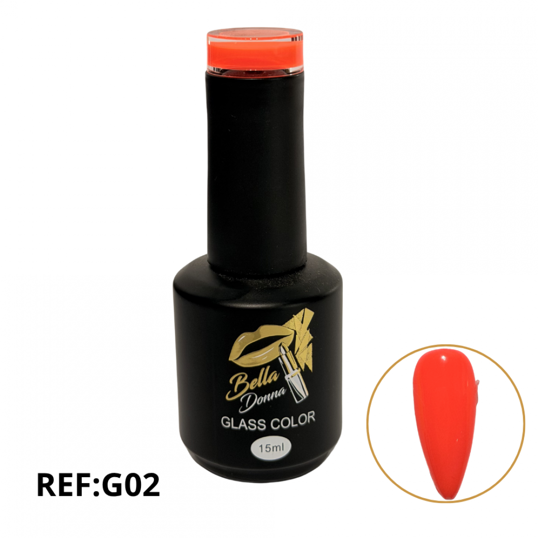 U-ESMALTE SEMIPERMANENTE GLASS COLOR 15ML REF. GNAIL-G02 ###