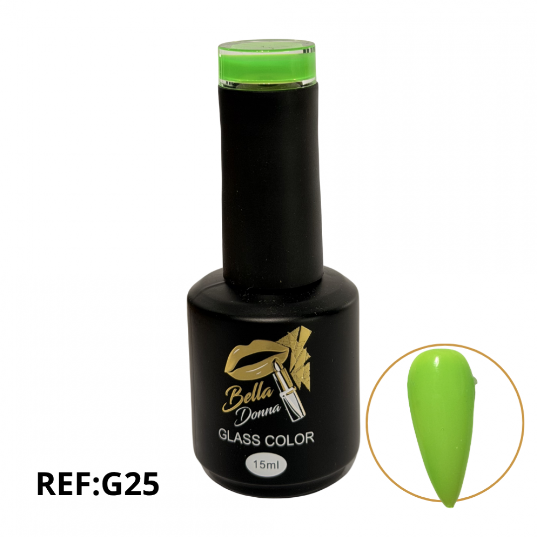 U-ESMALTE SEMIPERMANENTE GLASS COLOR  15ML REF. GNAIL-G25 ###