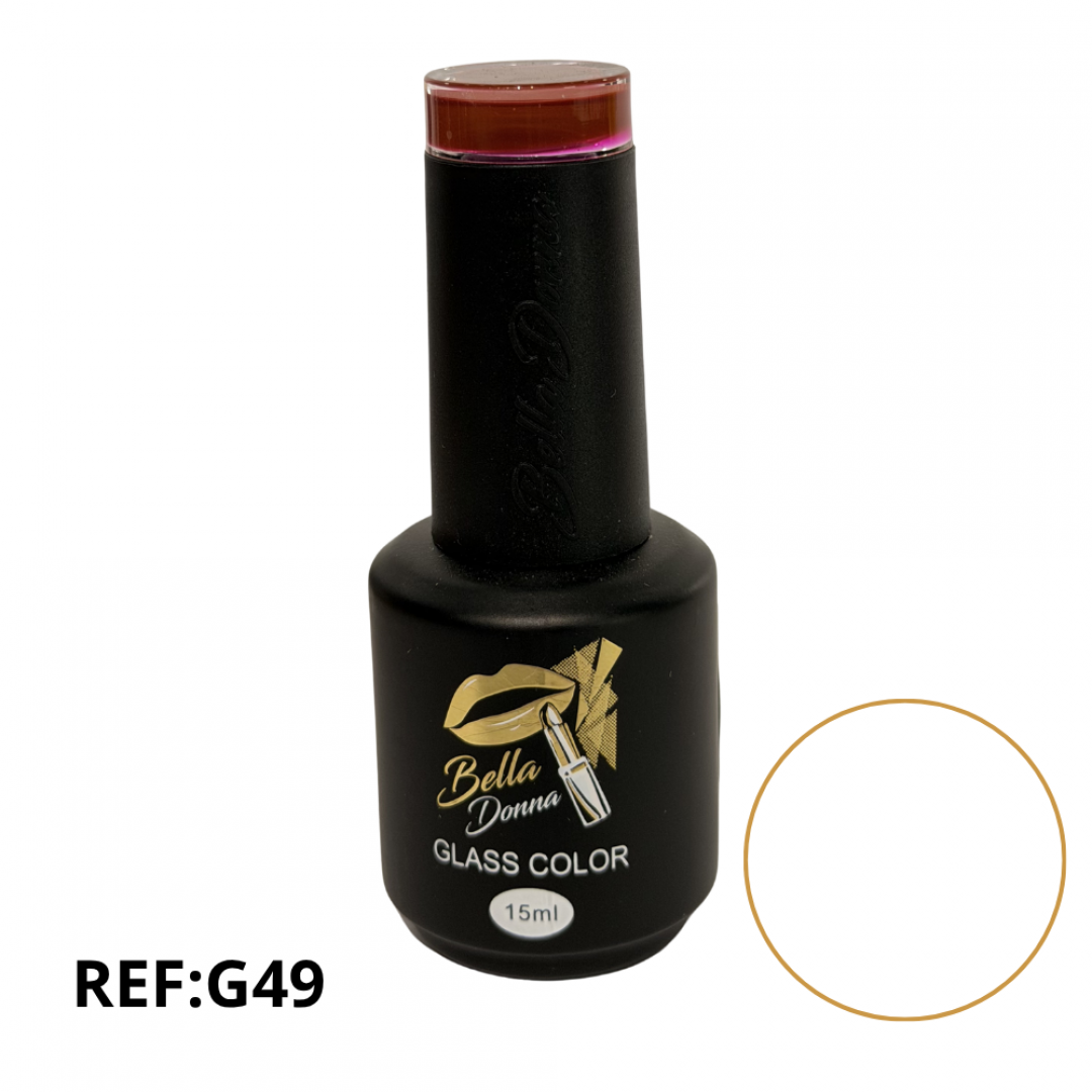 U-ESMALTE SEMIPERMANENTE GLASS COLOR  15ML REF. GNAIL-G49 ###