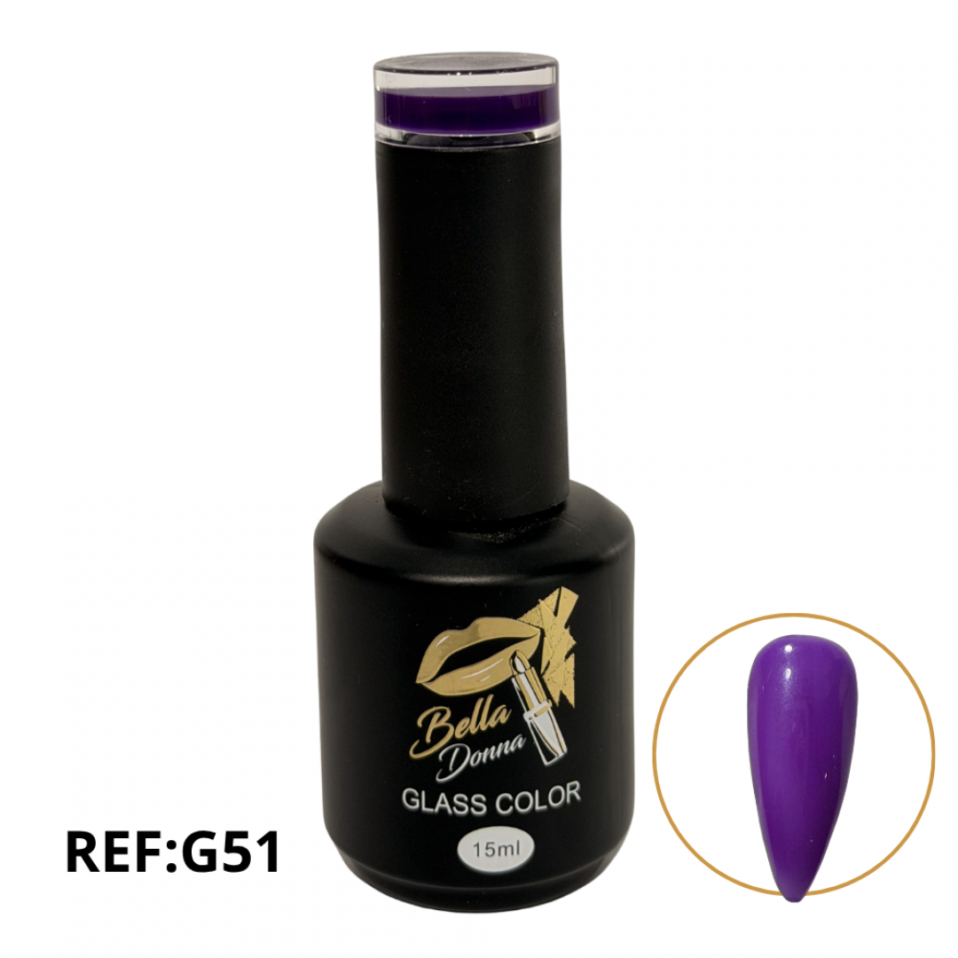 U-ESMALTE SEMIPERMANENTE GLASS COLOR 15ML REF. GNAIL-G51 ###