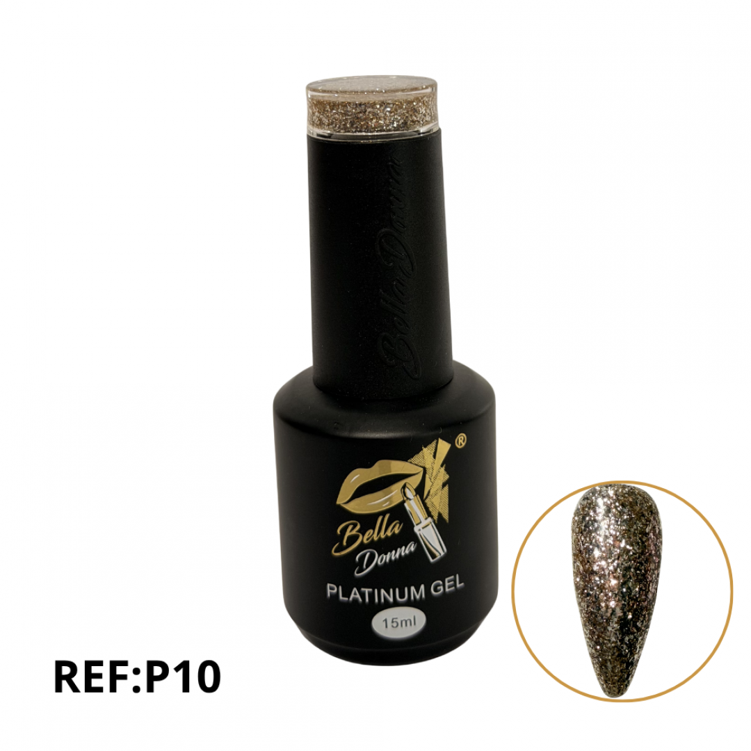U-ESMALTE SEMIPERMANENTE PLATINO 15ML REF. GNAIL-P10 ###