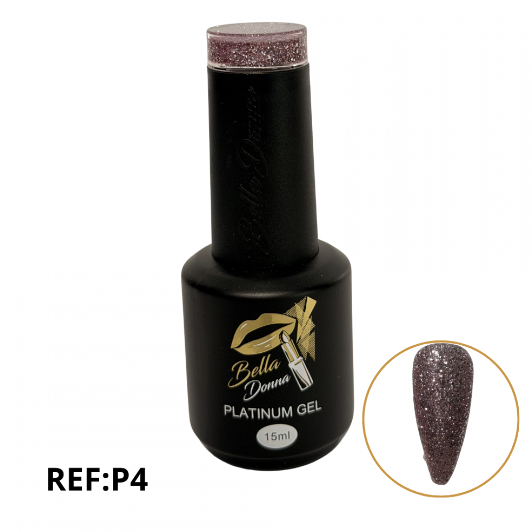U-ESMALTE SEMIPERMANENTE PLATINO  15ML REF. GNAIL-P4 ###