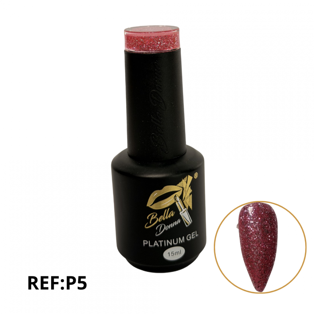 U-ESMALTE SEMIPERMANENTE PLATINO 15ML REF. GNAIL-P5 ###