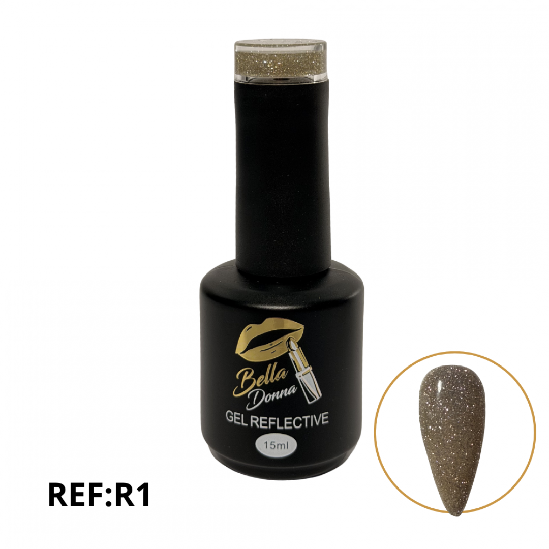 U-ESMALTE SEMIPERMANENTE REFLECTIVO 15ML REF. GNAIL- R1 ***