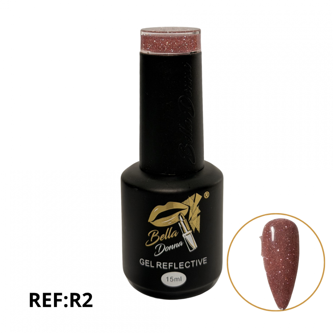 U-ESMALTE SEMIPERMANENTE REFLECTIVO 15ML REF. GNAIL- R2 ###