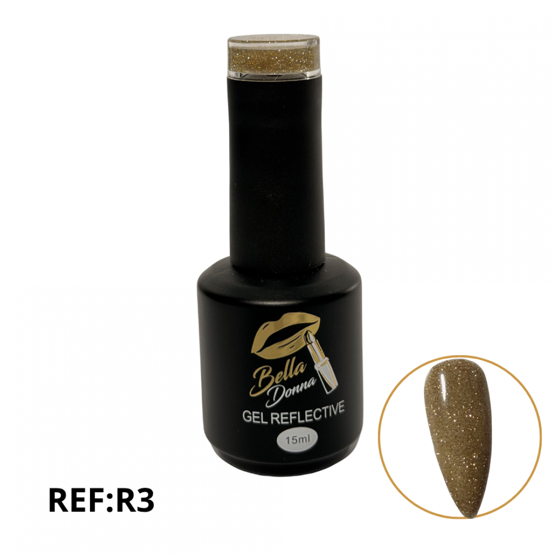 U-ESMALTE SEMIPERMANENTE REFLECTIVO 15ML REF. GNAIL- R3 ***