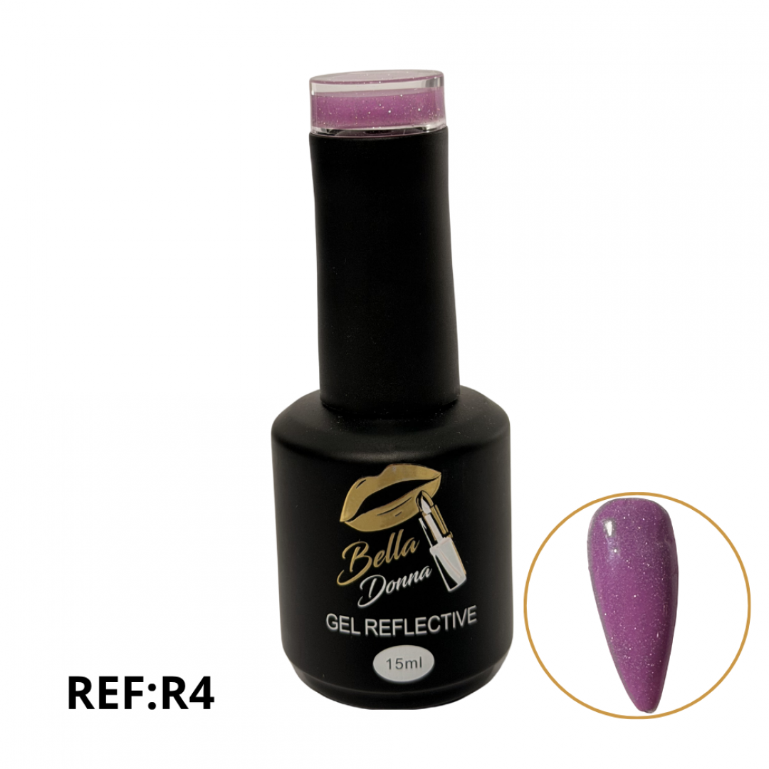 U-ESMALTE SEMIPERMANENTE REFLECTIVO 15ML REF. GNAIL- R4 ***
