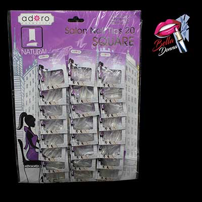 U-E-UÑAS POST SQUARE CLEAR  REF.  #15113-C NETO***
