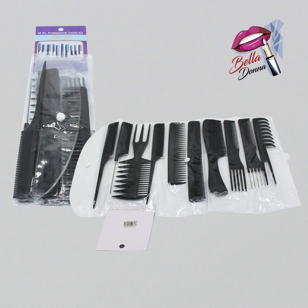 B-SET PEINETA  NEGRA  REF.  10PCS###