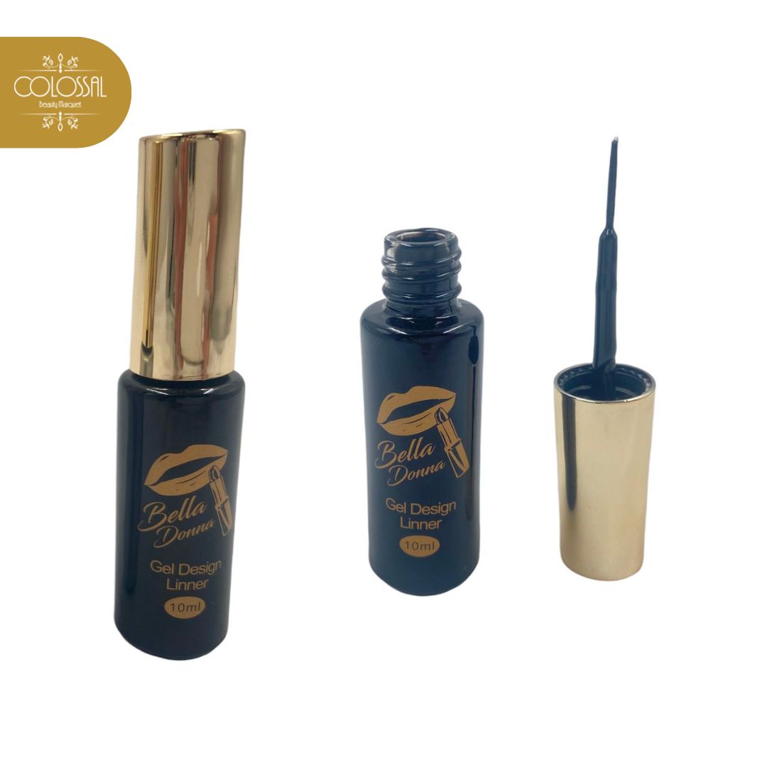 UU-ESMALTE CON PINCEL LINER NEGRO REF.BELLA-LN ***