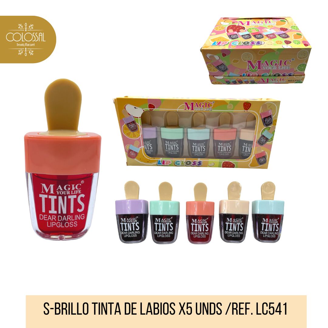 S-BRILLO TINTA DE LABIOS  DISPLAY X 5 UND REF. LC541 ###
